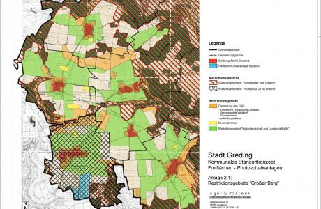 Standortkonzept Freiflächen-Photovoltaik Stadt Greding