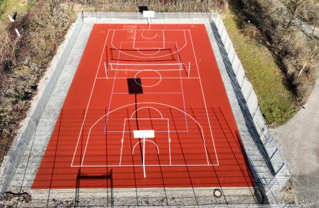 Sanierung und Umgestaltung der Finnenbahn und Sportplätze (Tennis, Basketball, Multisport) am Sportzentrum der Uni Augsburg